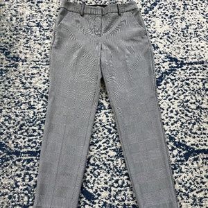 Express black checked dress pants